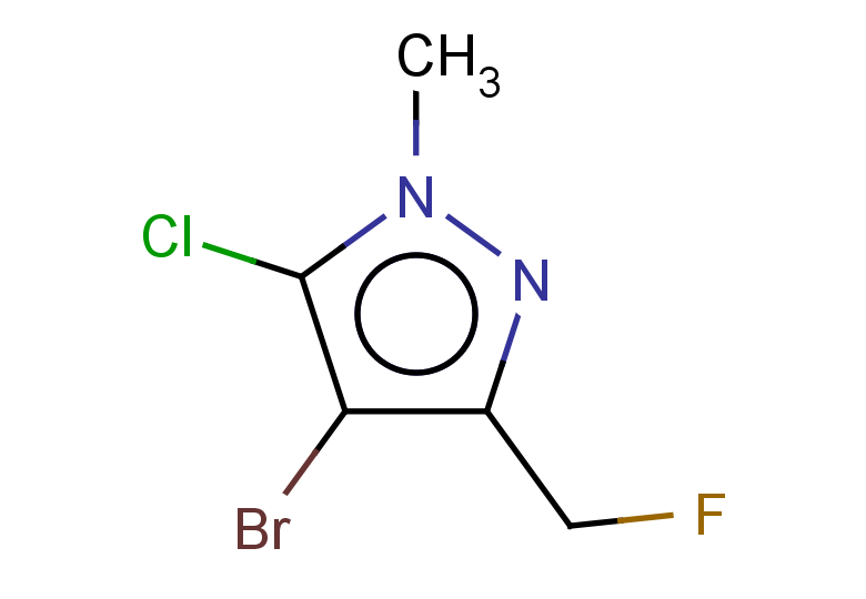 4-bromo-5-chloro-3-(fluoromethyl)-1-methyl-1H-pyrazole