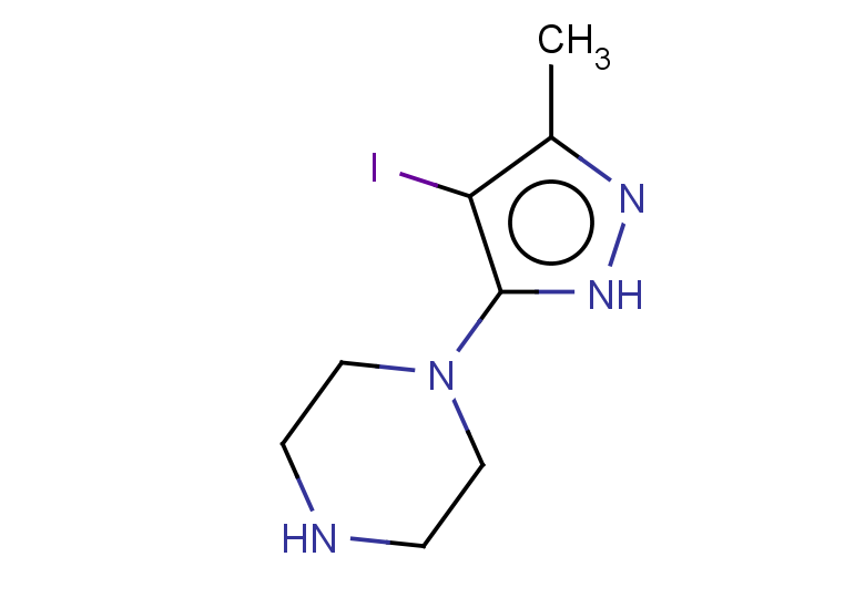 1-(4-iodo-3-methyl-1H-pyrazol-5-yl)piperazine