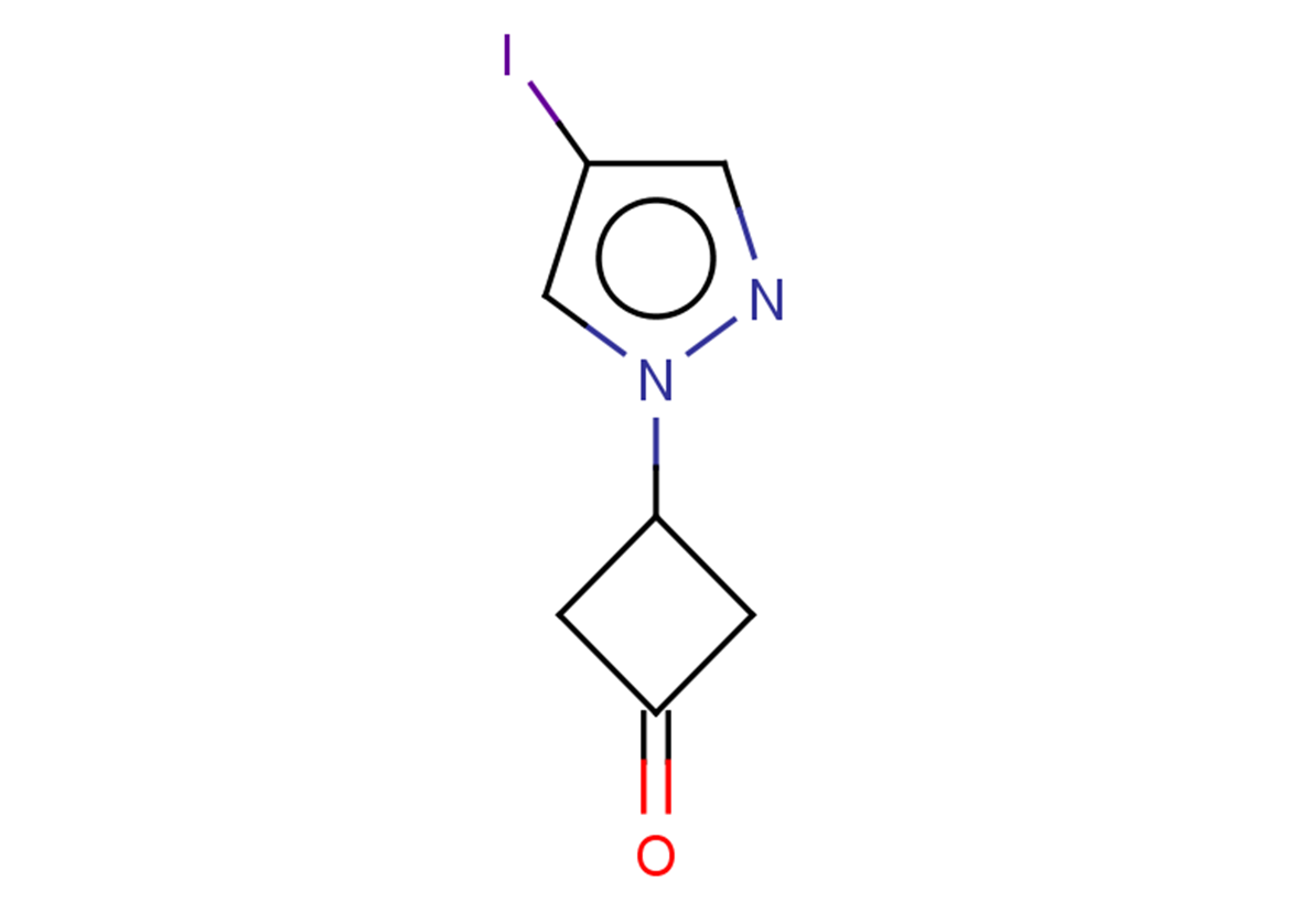 3-(4-iodo-1H-pyrazol-1-yl)cyclobutan-1-one