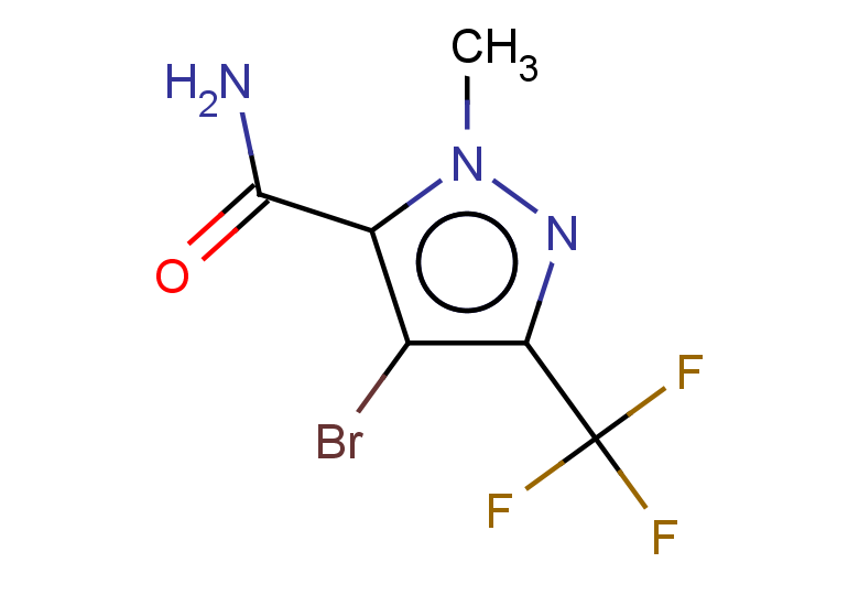 4-bromo-1-methyl-3-(trifluoromethyl)-1H-pyrazole-5-carboxamide