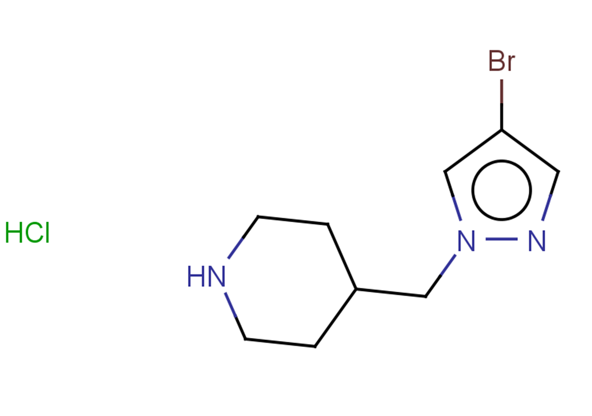 4-[(4-bromo-1H-pyrazol-1-yl)methyl]piperidine hydrochloride