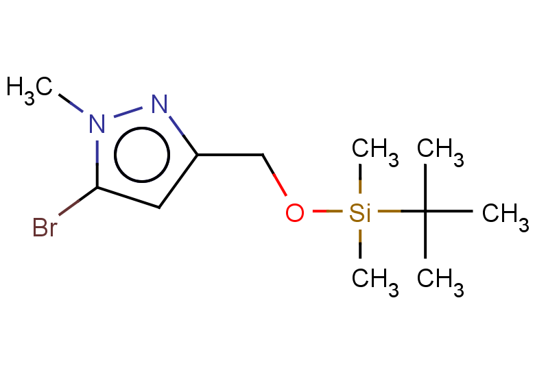 5-bromo-3-{[(tert-butyldimethylsilyl)oxy]methyl}-1-methyl-1H-pyrazole