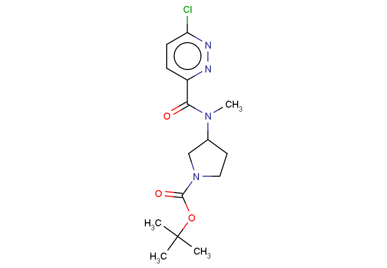 tert-butyl 3-(N-methyl6-chloropyridazine-3-amido)pyrrolidine-1-carboxylate