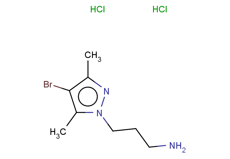 3-(4-bromo-3,5-dimethyl-1H-pyrazol-1-yl)propan-1-amine dihydrochloride