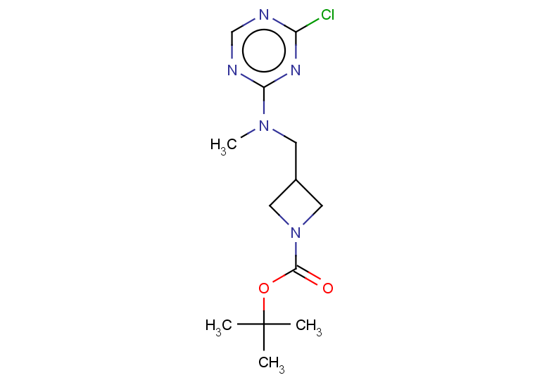 tert-butyl 3-{[(4-chloro-1,3,5-triazin-2-yl)(methyl)amino]methyl}azetidine-1-carboxylate