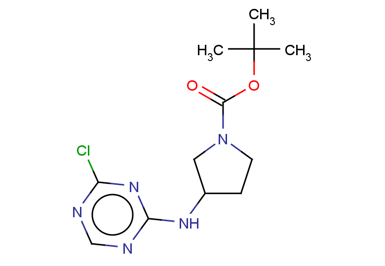 tert-butyl 3-[(4-chloro-1,3,5-triazin-2-yl)amino]pyrrolidine-1-carboxylate
