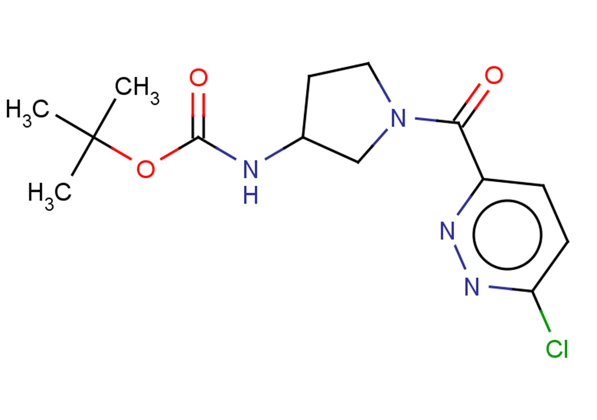 tert-butyl N-[1-(6-chloropyridazine-3-carbonyl)pyrrolidin-3-yl]carbamate
