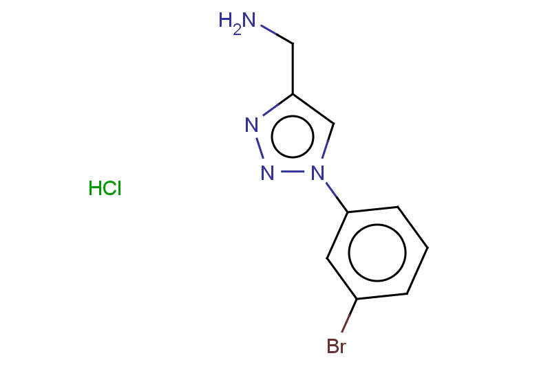 [1-(3-bromophenyl)-1H-1,2,3-triazol-4-yl]methanamine hydrochloride
