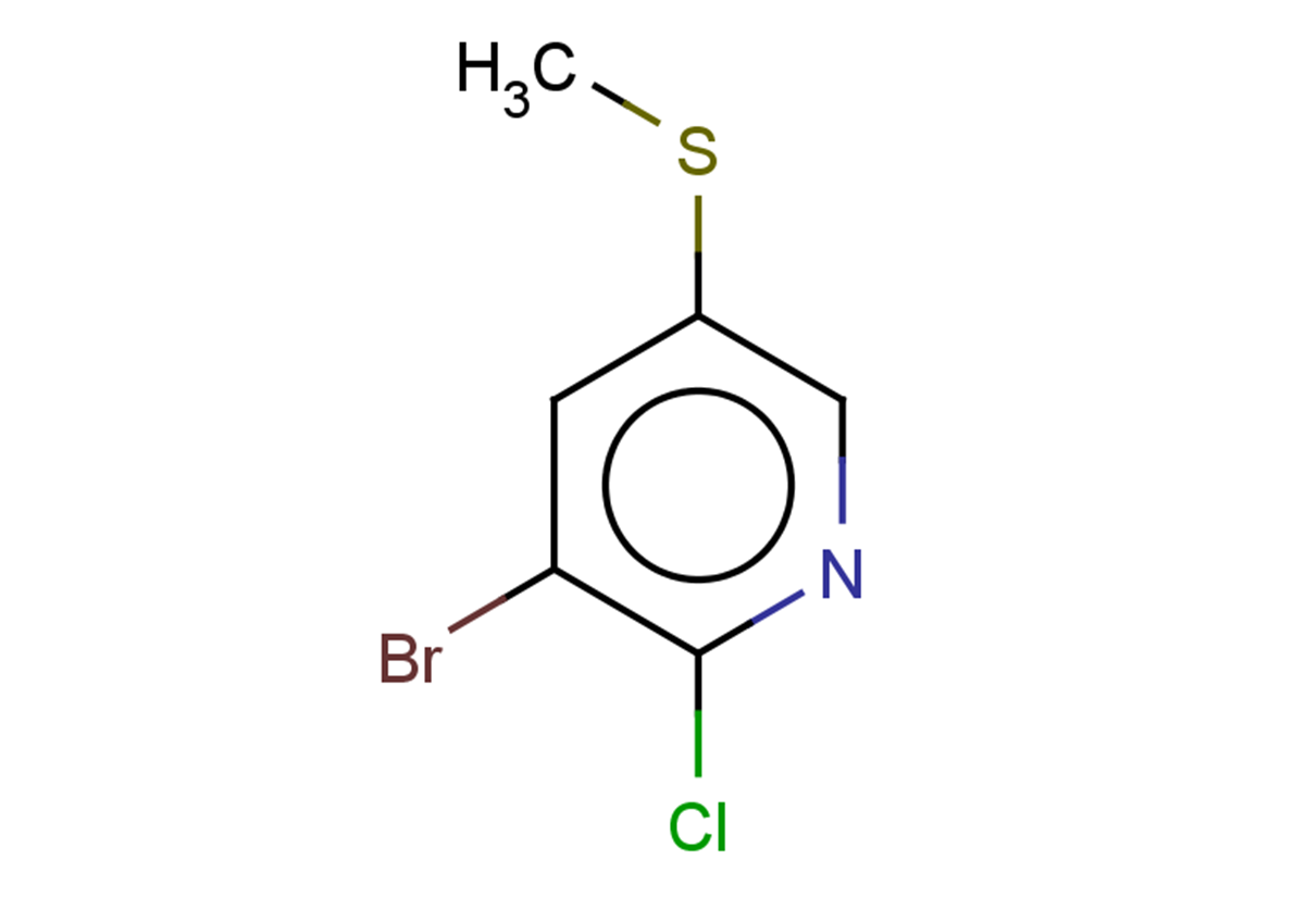 3-bromo-2-chloro-5-(methylsulfanyl)pyridine