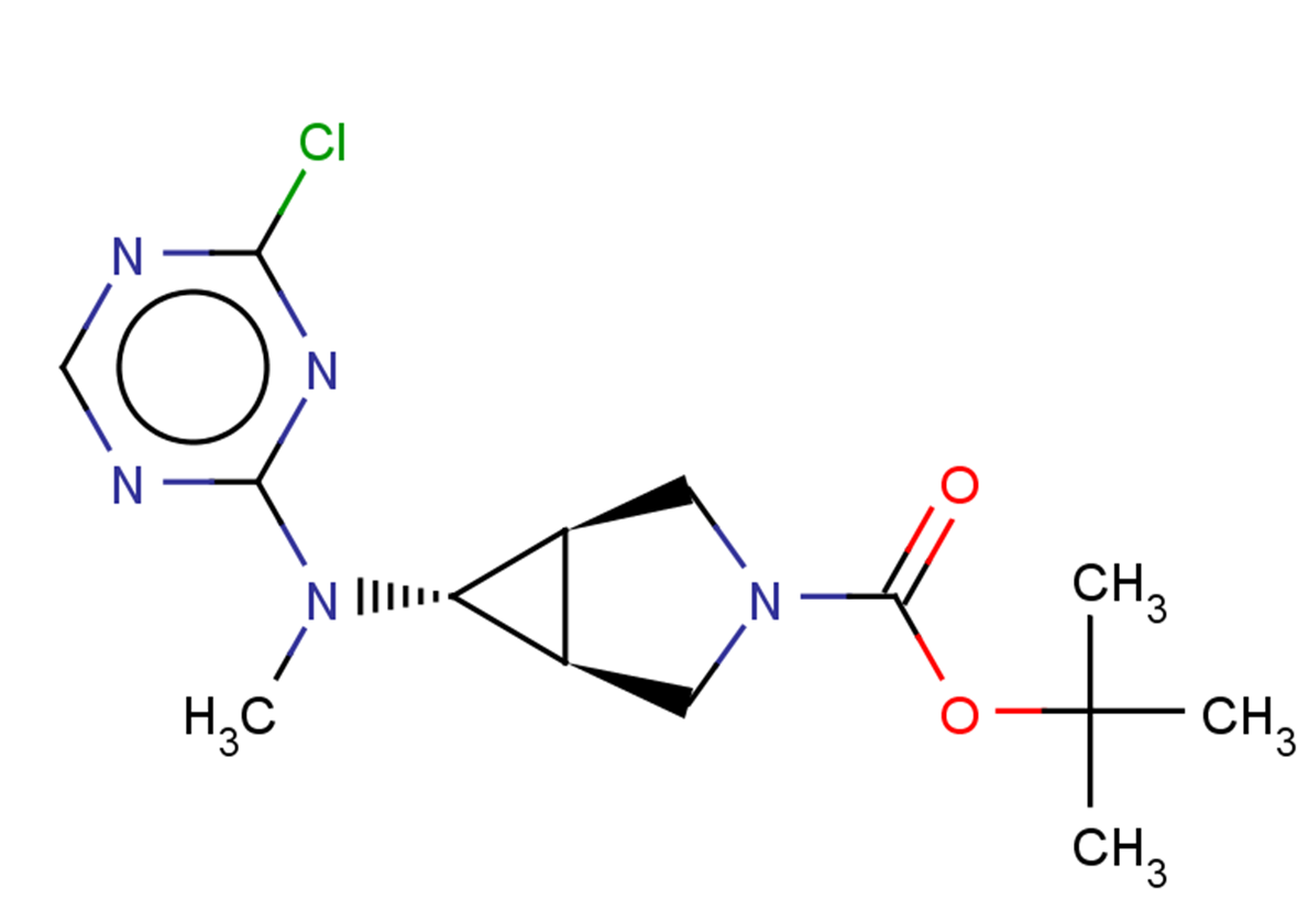 tert-butyl (1R,5S,6S)-6-[(4-chloro-1,3,5-triazin-2-yl)(methyl)amino]-3-azabicyclo[3.1.0]hexane-3-carboxylate