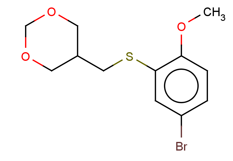 5-{[(5-bromo-2-methoxyphenyl)sulfanyl]methyl}-1,3-dioxane