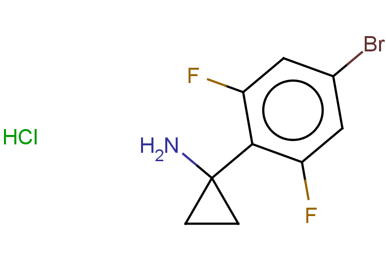 1-(4-bromo-2,6-difluorophenyl)cyclopropan-1-amine hydrochloride