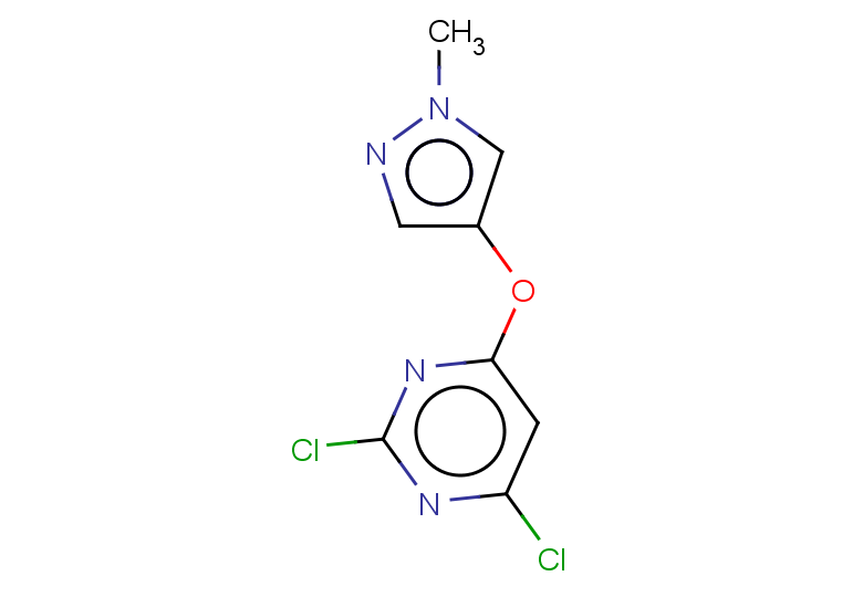 2,4-dichloro-6-[(1-methyl-1H-pyrazol-4-yl)oxy]pyrimidine