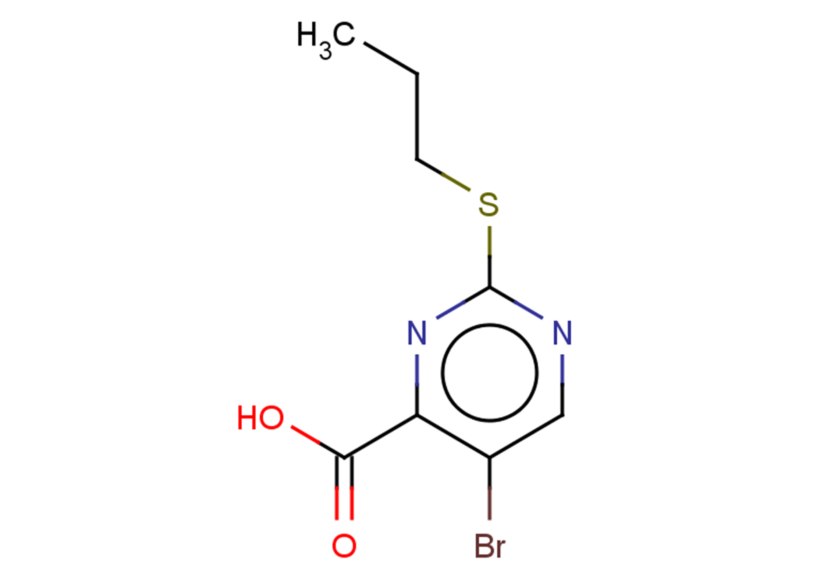 5-bromo-2-(propylsulfanyl)pyrimidine-4-carboxylic acid