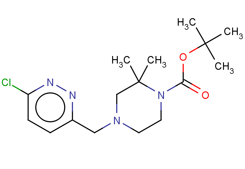 tert-butyl 4-[(6-chloropyridazin-3-yl)methyl]-2,2-dimethylpiperazine-1-carboxylate