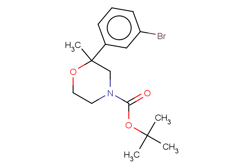 tert-butyl 2-(3-bromophenyl)-2-methylmorpholine-4-carboxylate