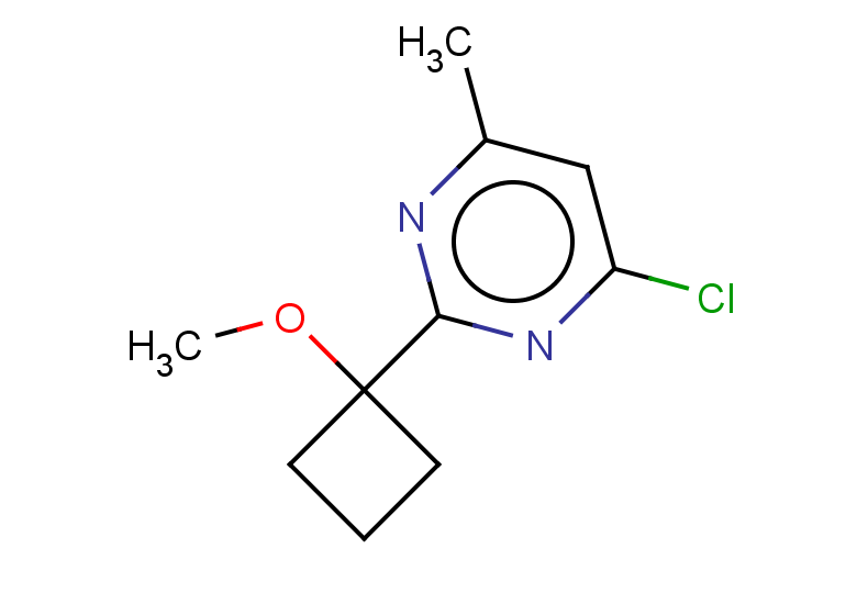4-chloro-2-(1-methoxycyclobutyl)-6-methylpyrimidine