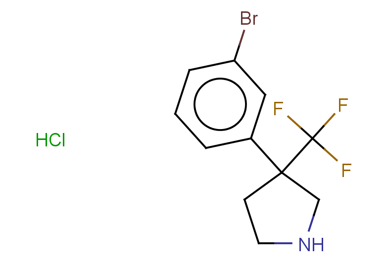 3-(3-bromophenyl)-3-(trifluoromethyl)pyrrolidine hydrochloride