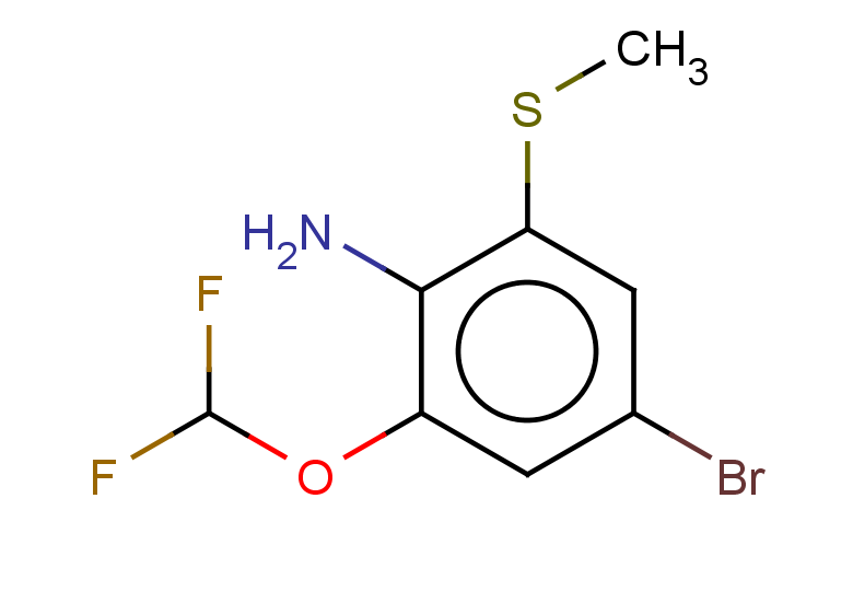 4-bromo-2-(difluoromethoxy)-6-(methylsulfanyl)aniline