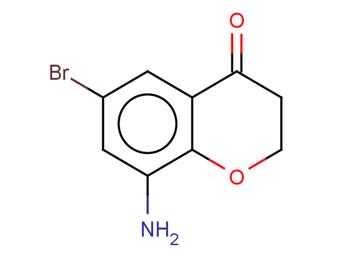 8-amino-6-bromo-3,4-dihydro-2H-1-benzopyran-4-one