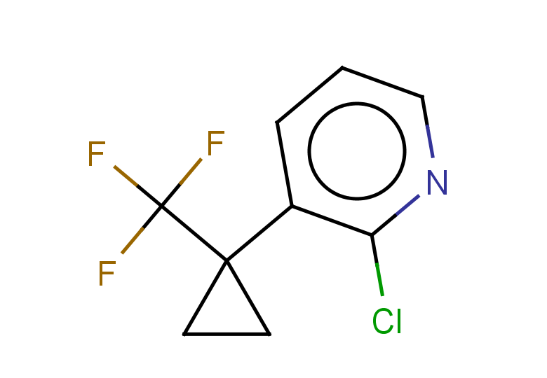2-chloro-3-[1-(trifluoromethyl)cyclopropyl]pyridine