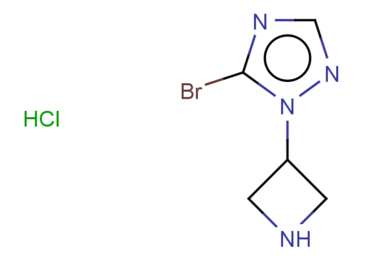 1-(azetidin-3-yl)-5-bromo-1H-1,2,4-triazole hydrochloride