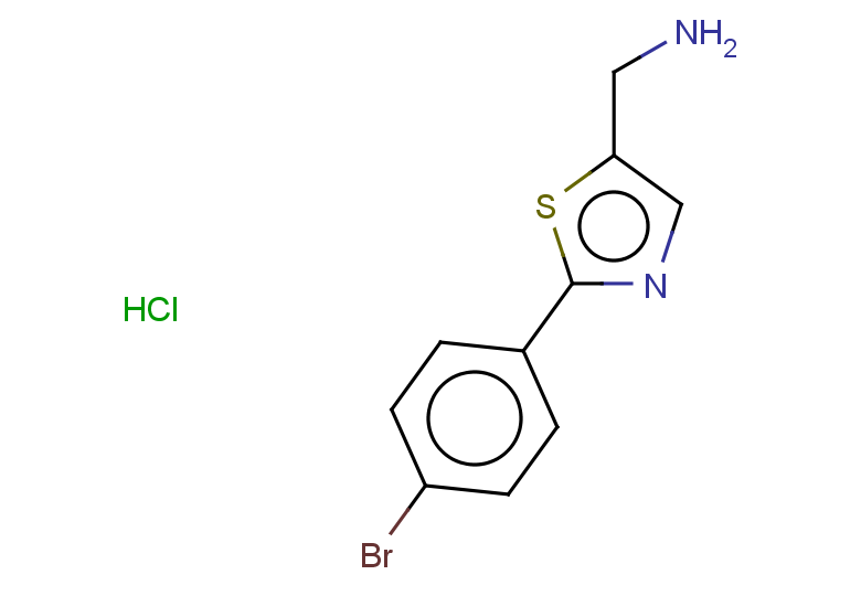 [2-(4-bromophenyl)-1,3-thiazol-5-yl]methanamine hydrochloride