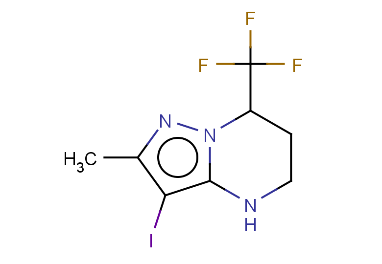 3-iodo-2-methyl-7-(trifluoromethyl)-4H,5H,6H,7H-pyrazolo[1,5-a]pyrimidine