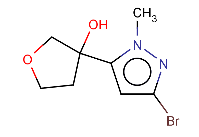 3-(3-bromo-1-methyl-1H-pyrazol-5-yl)oxolan-3-ol
