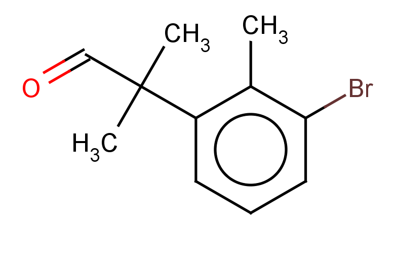 2-(3-bromo-2-methylphenyl)-2-methylpropanal