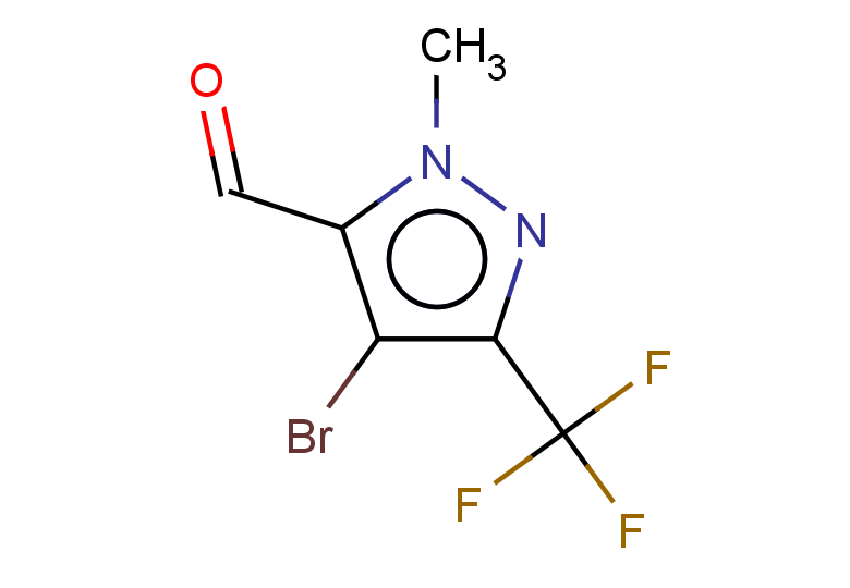 4-bromo-1-methyl-3-(trifluoromethyl)-1H-pyrazole-5-carbaldehyde