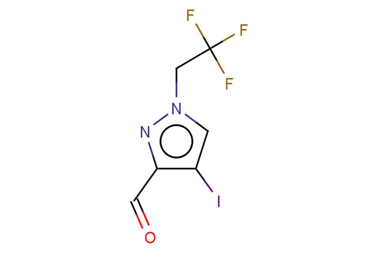 4-iodo-1-(2,2,2-trifluoroethyl)-1H-pyrazole-3-carbaldehyde