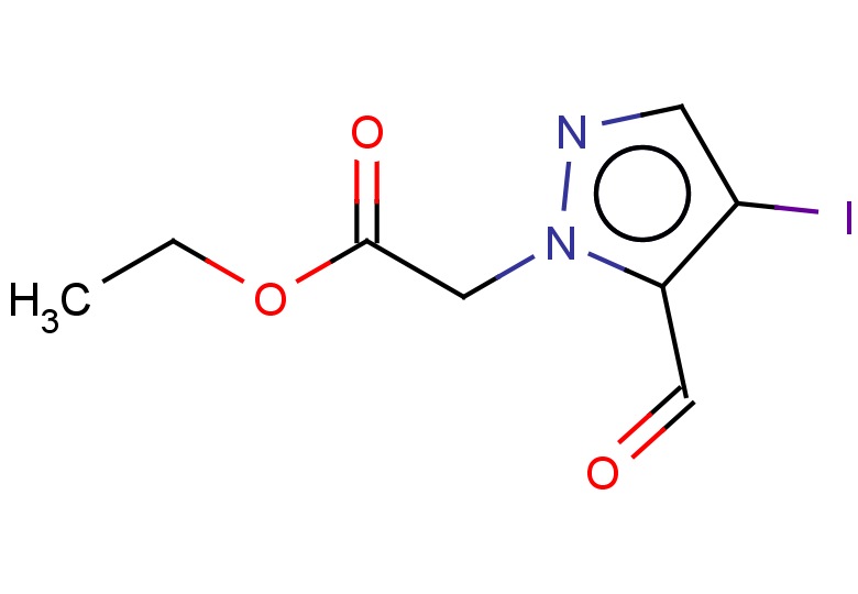 ethyl 2-(5-formyl-4-iodo-1H-pyrazol-1-yl)acetate