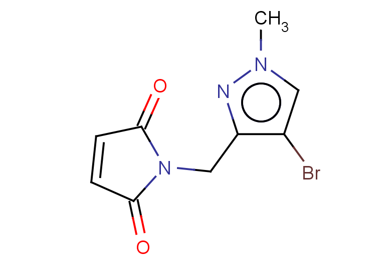 1-[(4-bromo-1-methyl-1H-pyrazol-3-yl)methyl]-2,5-dihydro-1H-pyrrole-2,5-dione