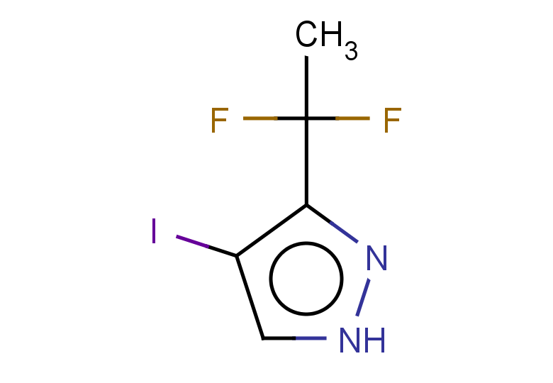 3-(1,1-difluoroethyl)-4-iodo-1H-pyrazole
