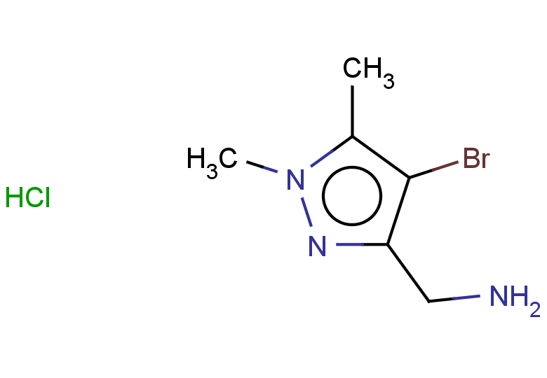1-(4-bromo-1,5-dimethyl-1H-pyrazol-3-yl)methanamine hydrochloride
