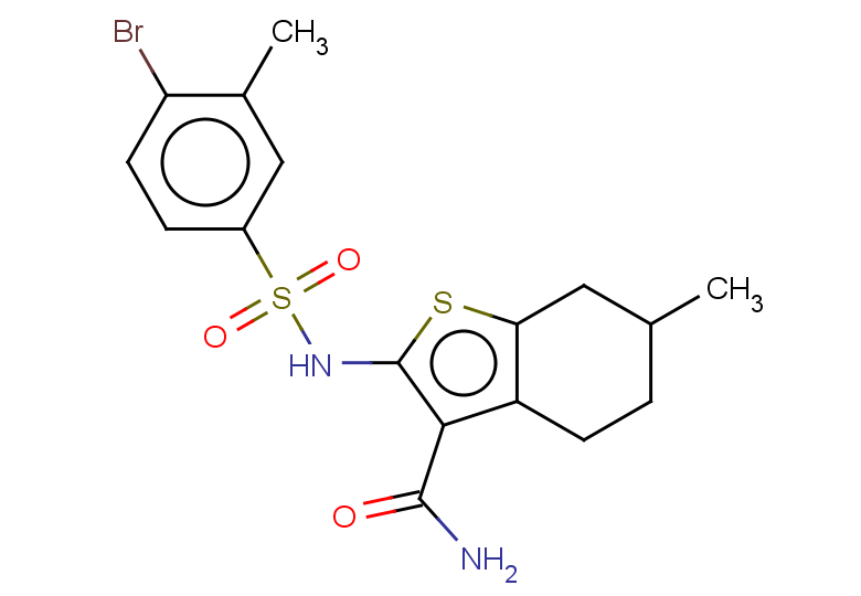 2-(4-bromo-3-methylbenzenesulfonamido)-6-methyl-4,5,6,7-tetrahydro-1-benzothiophene-3-carboxamide