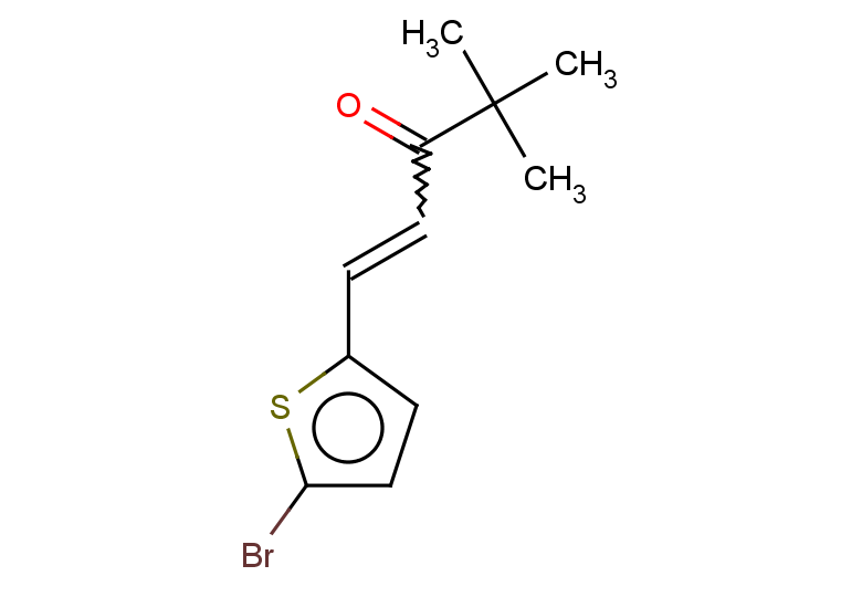 1-(5-bromothiophen-2-yl)-4,4-dimethylpent-1-en-3-one