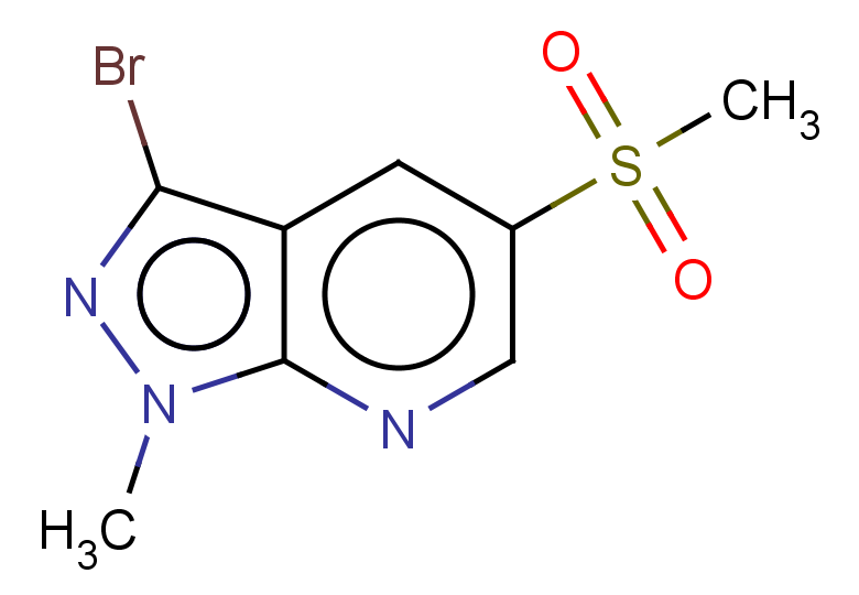 3-bromo-5-methanesulfonyl-1-methyl-1H-pyrazolo[3,4-b]pyridine