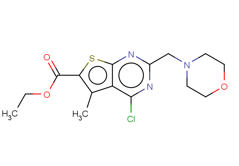 ethyl 4-chloro-5-methyl-2-(morpholin-4-ylmethyl)thieno[2,3-d]pyrimidine-6-carboxylate