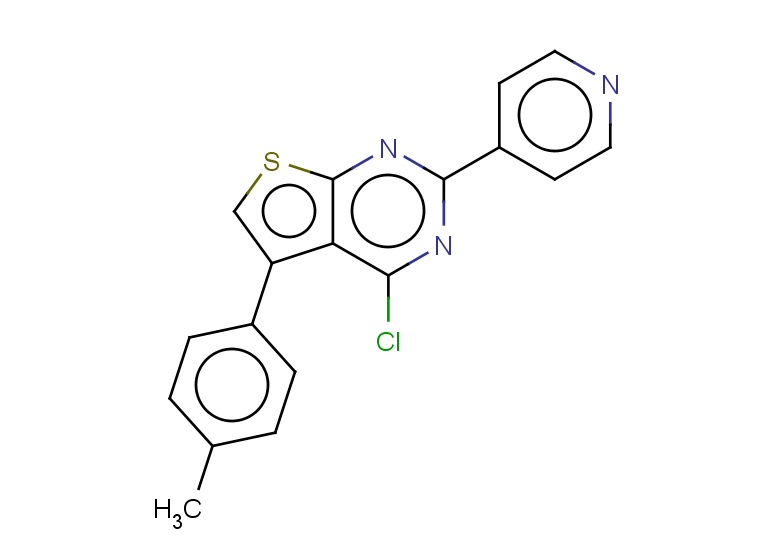 4-[4-chloro-5-(4-methylphenyl)thieno[2,3-d]pyrimidin-2-yl]pyridine