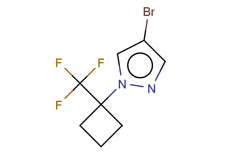 4-bromo-1-[1-(trifluoromethyl)cyclobutyl]-1H-pyrazole