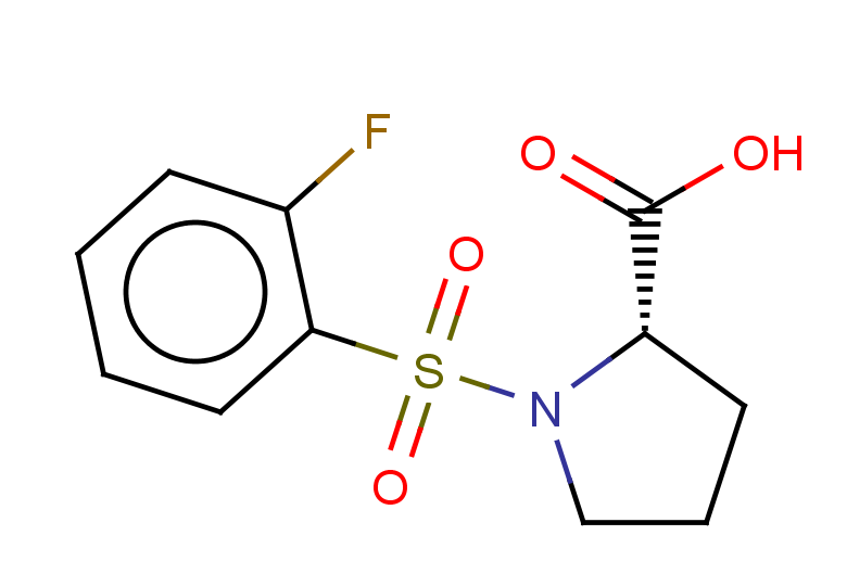 (2S)-1-[(2-fluorobenzene)sulfonyl]pyrrolidine-2-carboxylic acid