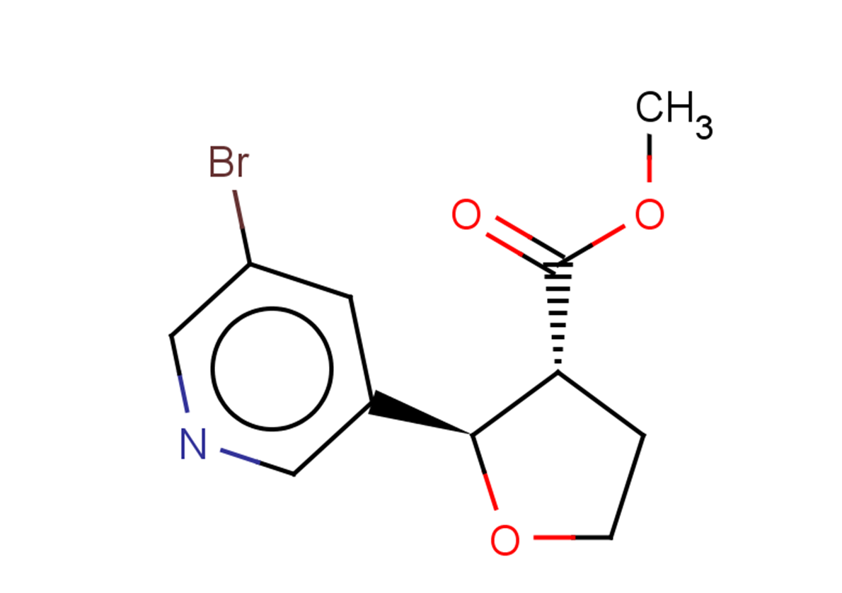 methyl (2R,3R)-2-(5-bromopyridin-3-yl)oxolane-3-carboxylate
