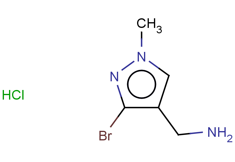 (3-bromo-1-methyl-1H-pyrazol-4-yl)methanamine hydrochloride