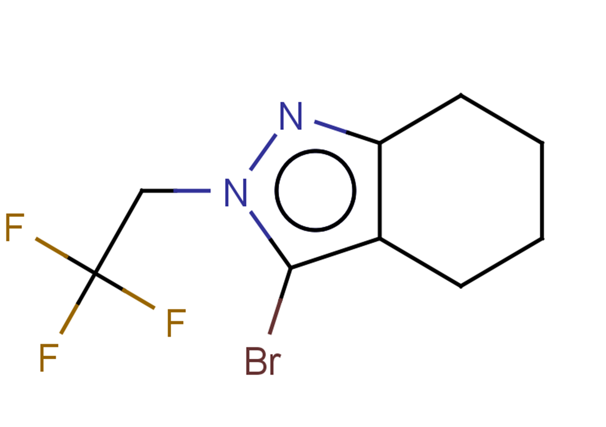 3-bromo-2-(2,2,2-trifluoroethyl)-4,5,6,7-tetrahydro-2H-indazole