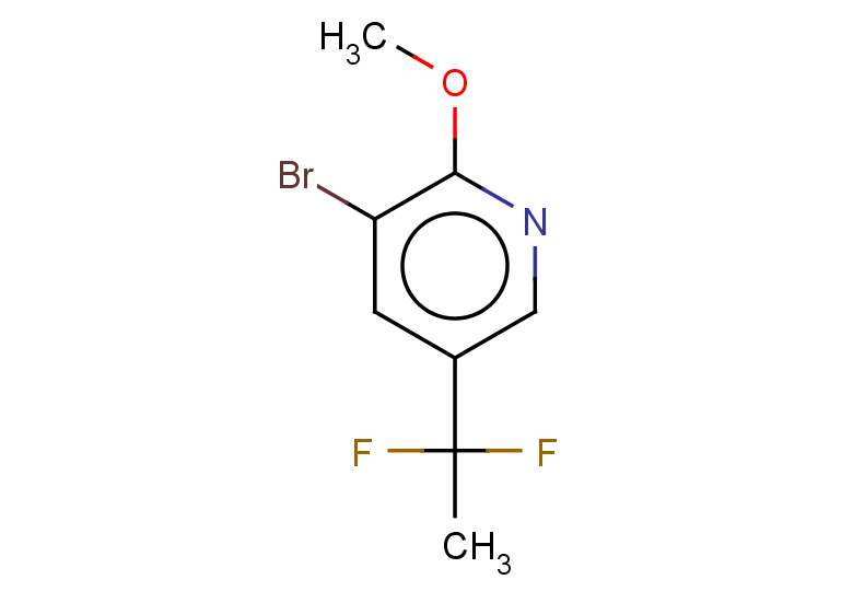 3-bromo-5-(1,1-difluoroethyl)-2-methoxypyridine