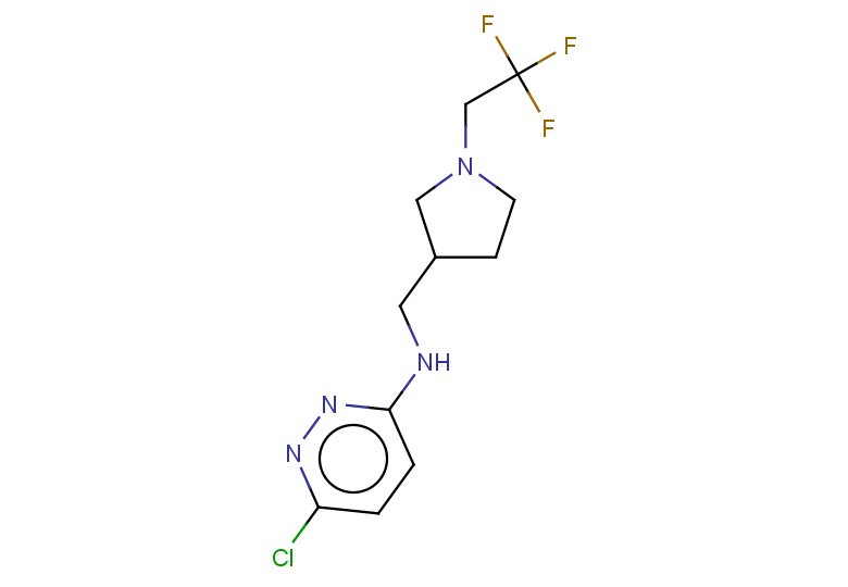 6-chloro-N-{[1-(2,2,2-trifluoroethyl)pyrrolidin-3-yl]methyl}pyridazin-3-amine