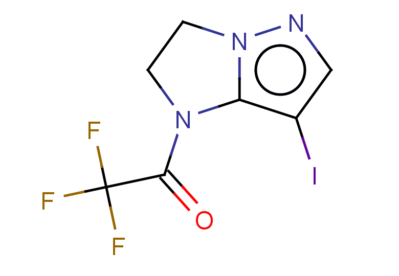 2,2,2-trifluoro-1-{7-iodo-1H,2H,3H-pyrazolo[1,5-a]imidazol-1-yl}ethan-1-one