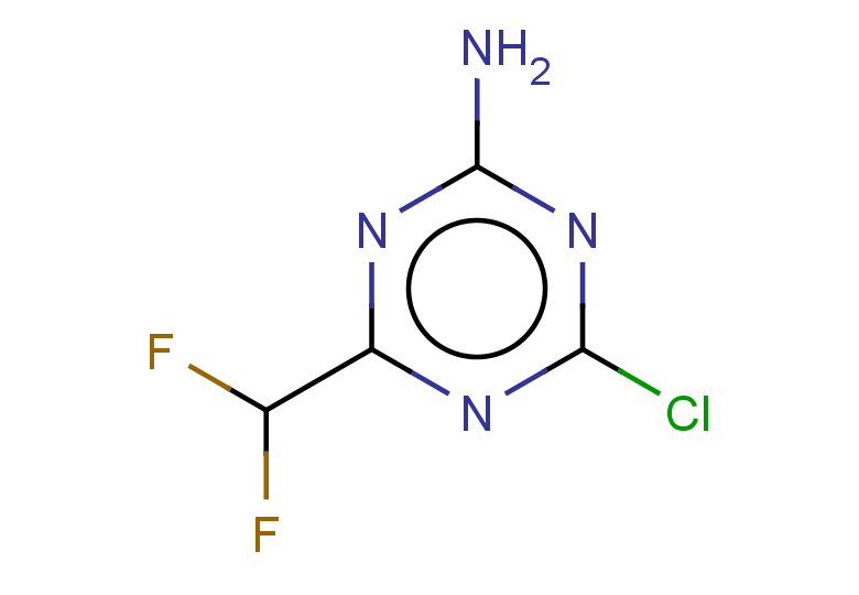 4-chloro-6-(difluoromethyl)-1,3,5-triazin-2-amine